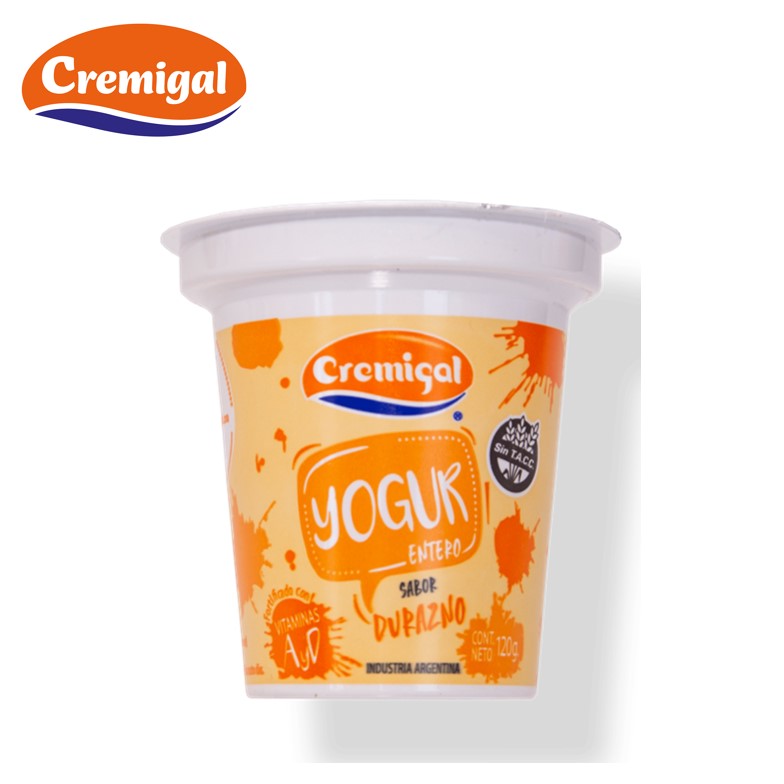 YOGUR CREMIGAL 120 GR DURAZNO(40 UXB)