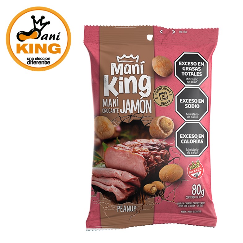 MANI KING 80 GR CROC JAMON (15XB)