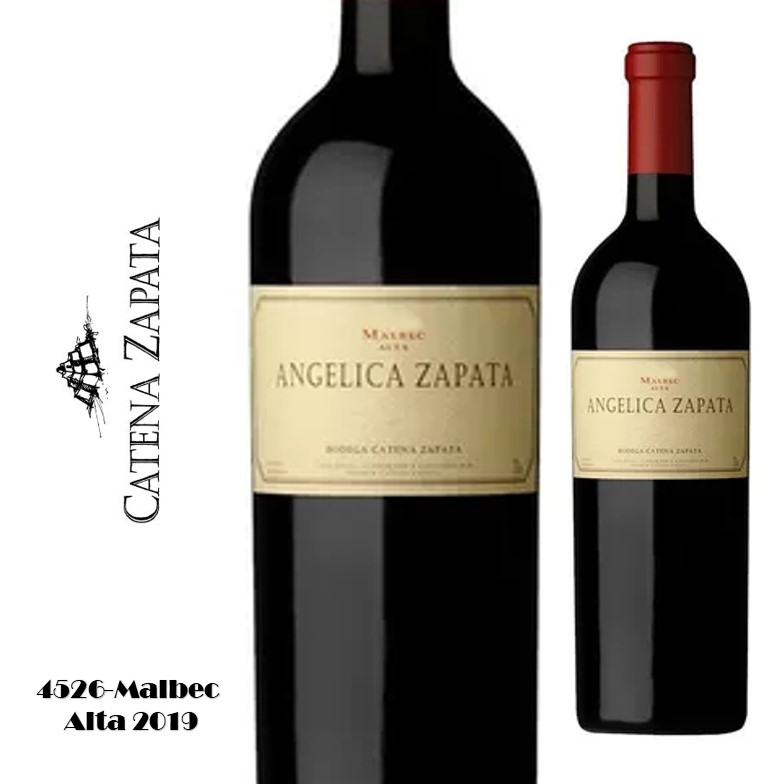 VINO ANGELICA ZAPATA 750 ML  MALBEC ALTA 2019 (4XB)