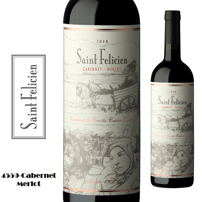 VINO SAINT FELICIEN 750 ML CABERNET-MERLOT (6XB)