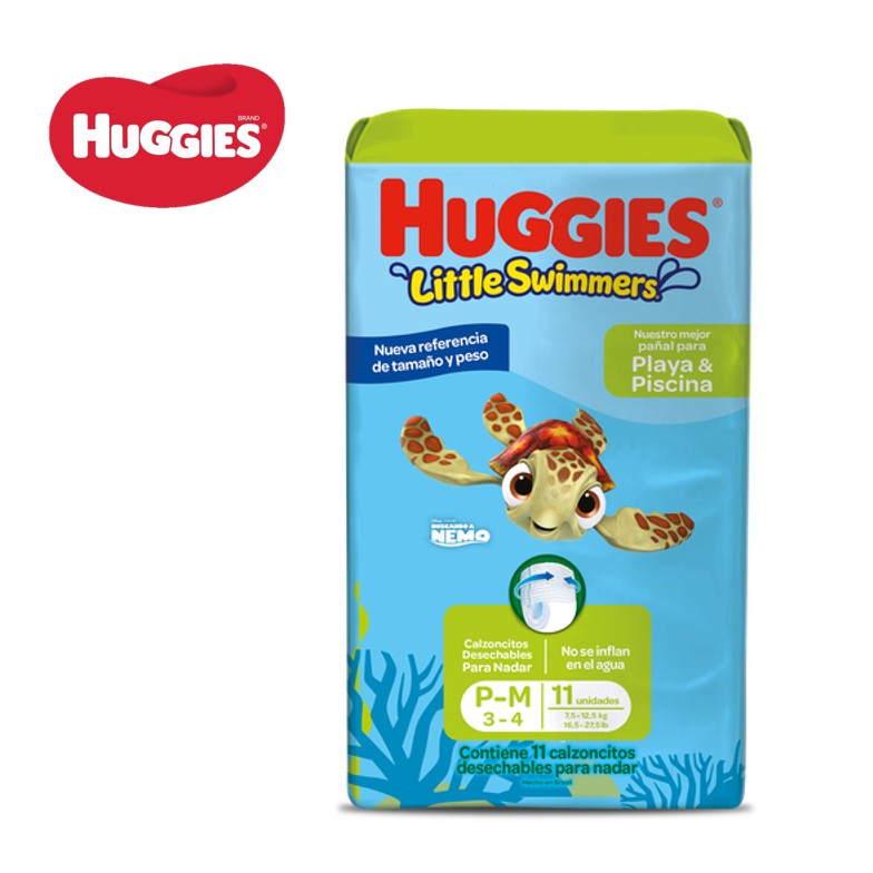 PAÑ HUGGIES M X 11U SWIMMERS