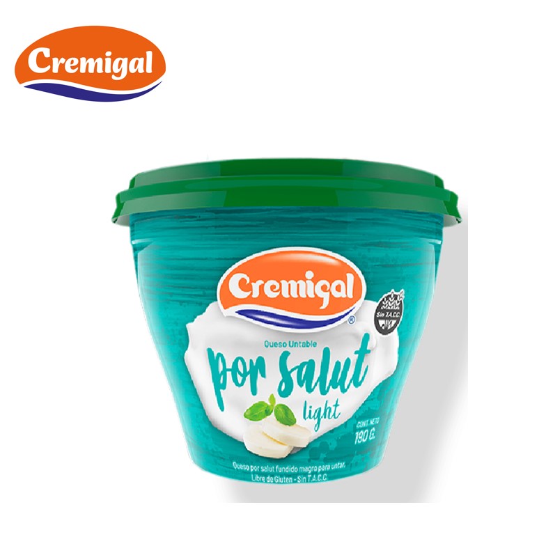 UNT CREMIGAL 190 GR POR SALUT LIGHT (12XB)