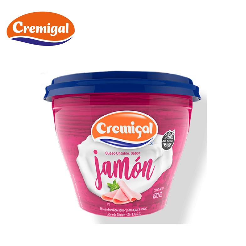 UNT CREMIGAL 190 GR JAMON (12XB)