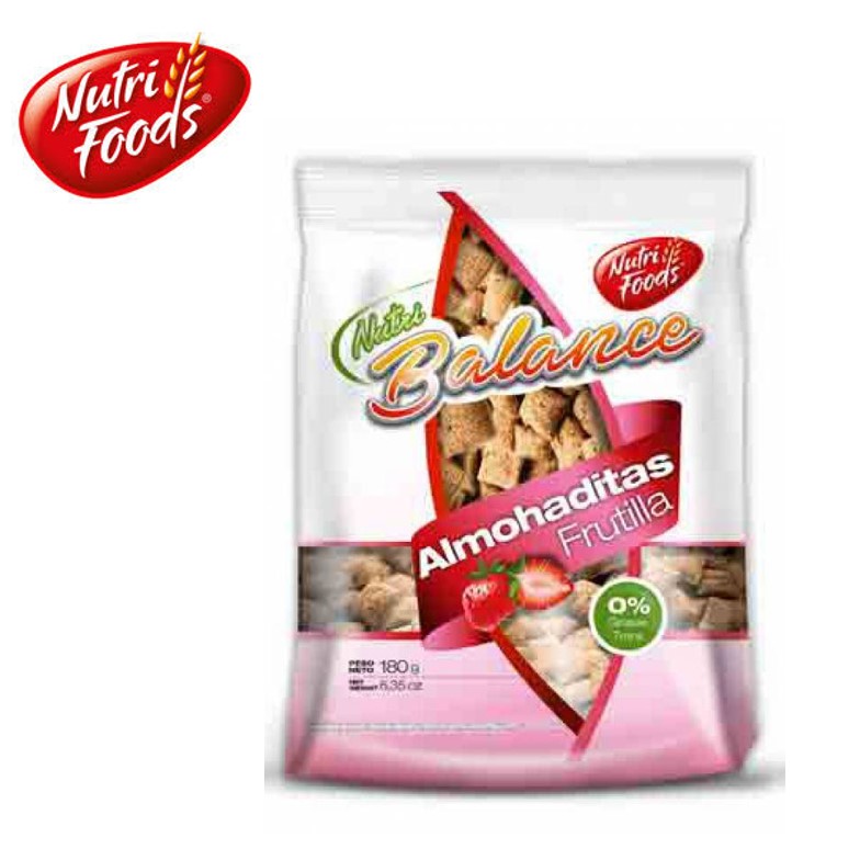 ALMOHADITA FRUTILLA 180 GR NUTRIFOODS (20XB)