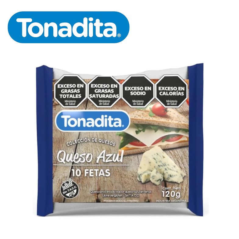 QUESO AZUL TONADITA 8 FETAS (12XB)