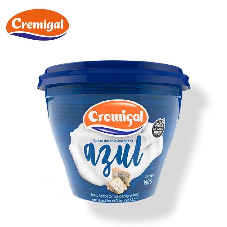 UNT CREMIGAL 190 GR AZUL  (12XB)