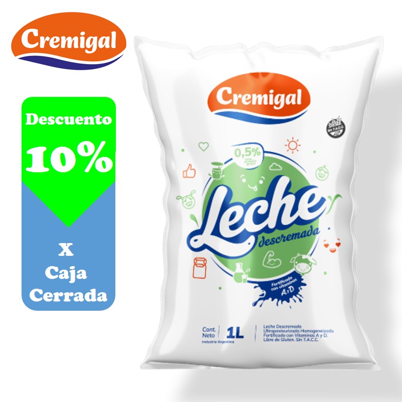 LECHE CREMIGAL DESCR. SACHET 1LT (12XB)