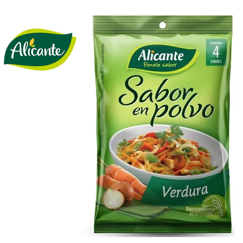SABOR POLVO ALICANTE 4X7,5 GR VERDURA (10XB)
