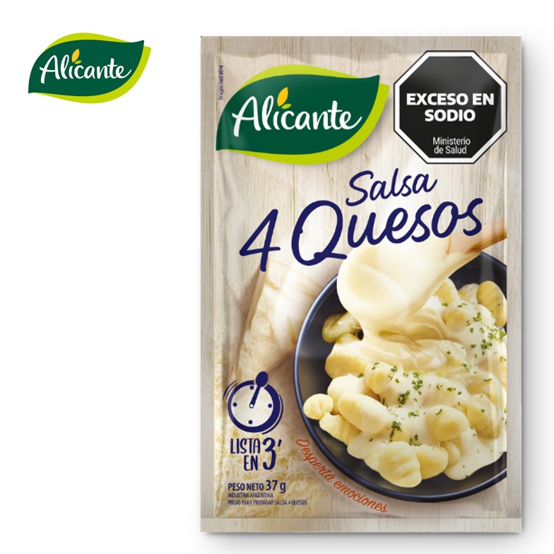 SALSA ALICANTE 37 GR CUATRO QUESOS (12XB)