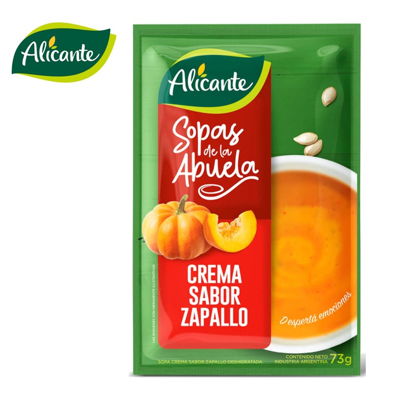 SOPA ALICANTE 73 GR CREMA ZAPALLO (10XB)