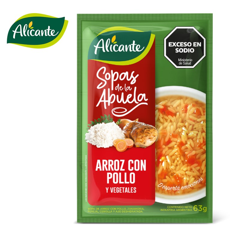 SOPA ALICANTE 63 GR ARROZ CON POLLO (10XB)
