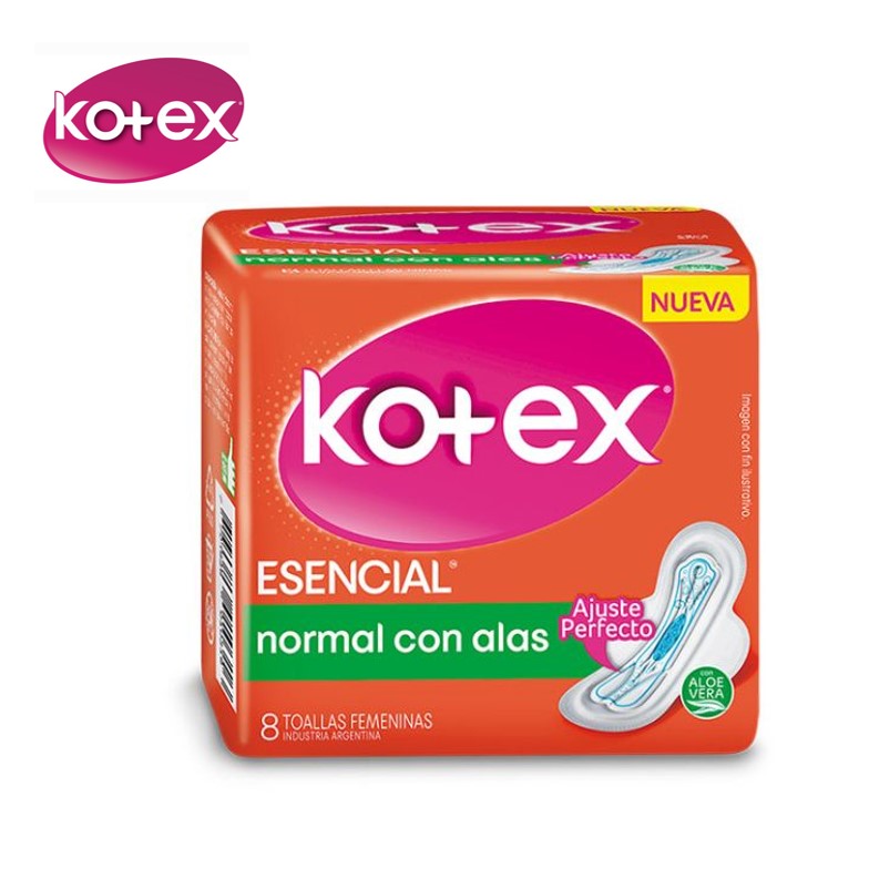 TOALLA FEM KOTEX 8 U ESENCIAL (24XB)