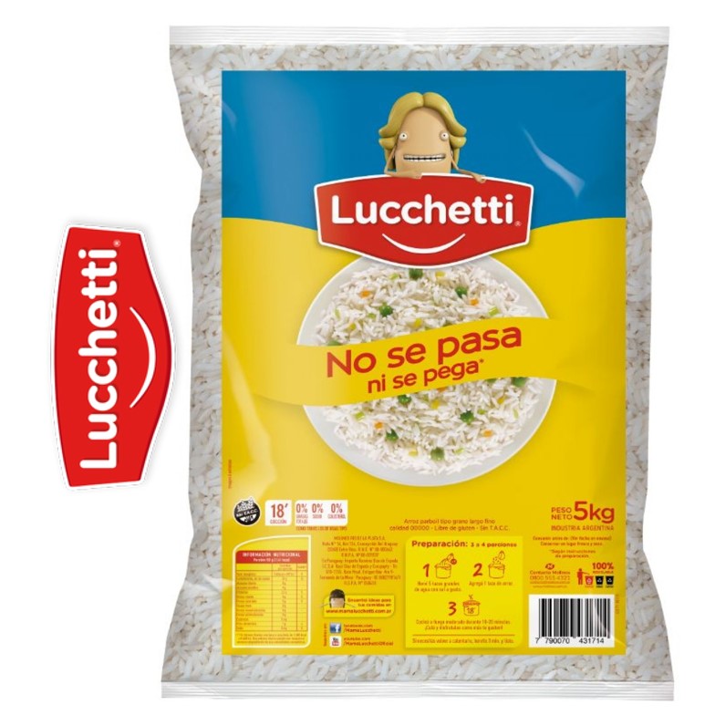 ARROZ LUCCHETTI 5 KG PARBOIL (10XB)
