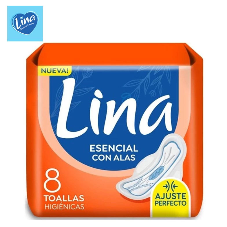 TOALLA FEM LINA 8 U ESENCIAL C/ALAS