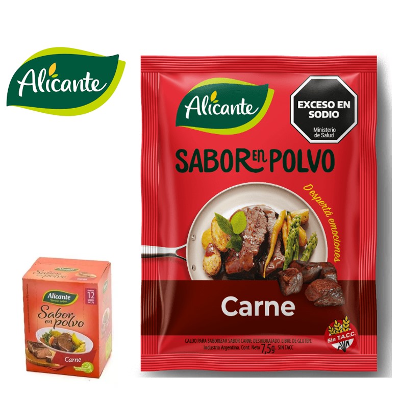 SABOR POLVO ALICANTE 12 U CARNE (10XB)