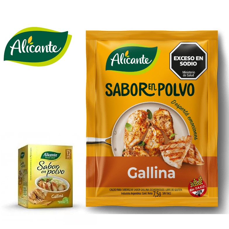 SABOR POLVO ALICANTE 12 U GALLINA (10XB)