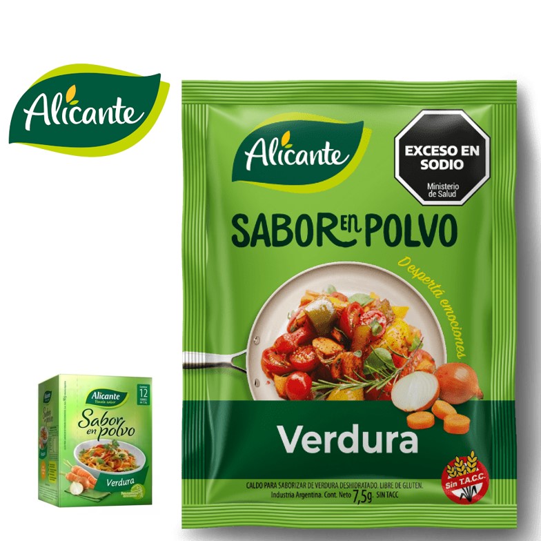 SABOR POLVO ALICANTE 12 U VERDURA (10XB)