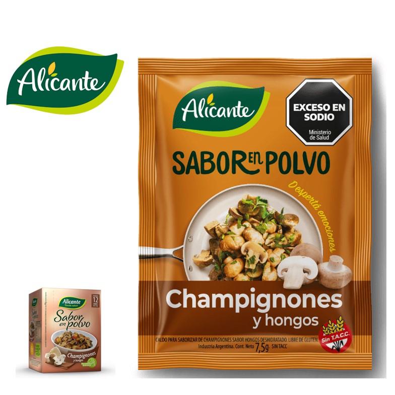 SABOR POLVO ALICANTE 12 U CHAMPIGNONE (10XB)