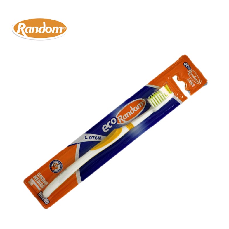 CEPILLO DENTAL RANDOM ECO MEDIO L-076 (12XB)