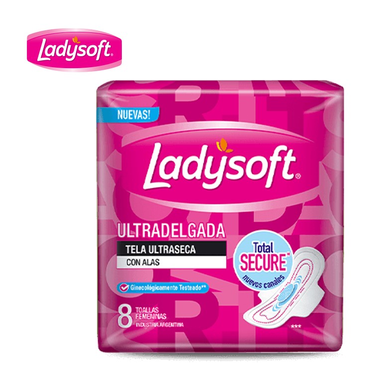 TOALLA FEM LADYSOFT 8 U SECA ULTRA DELG (54UXB)