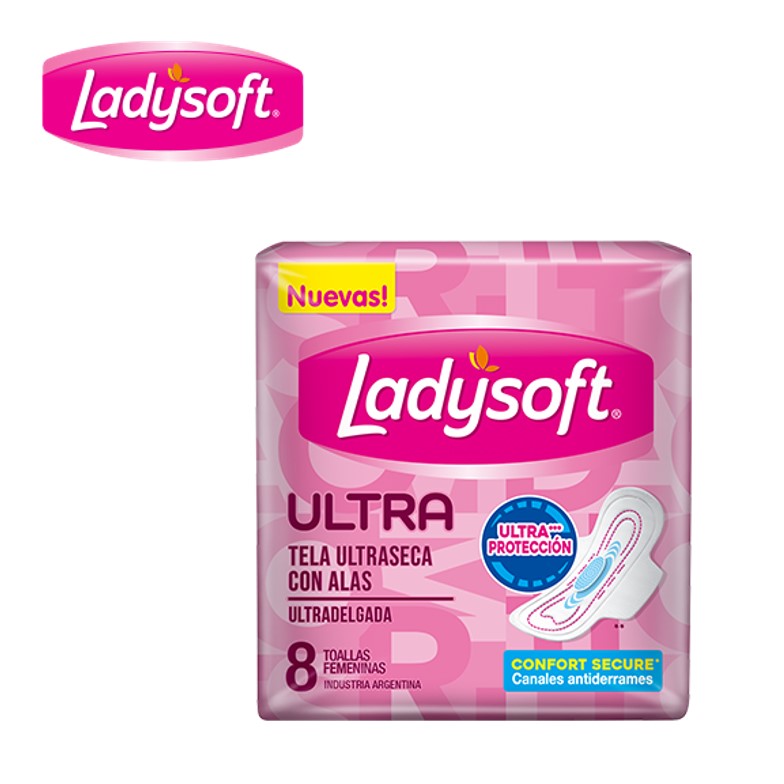 TOALLA FEM LADYSOFT 8 U SECA ULTRA DELG (54UXB) - imagen 2