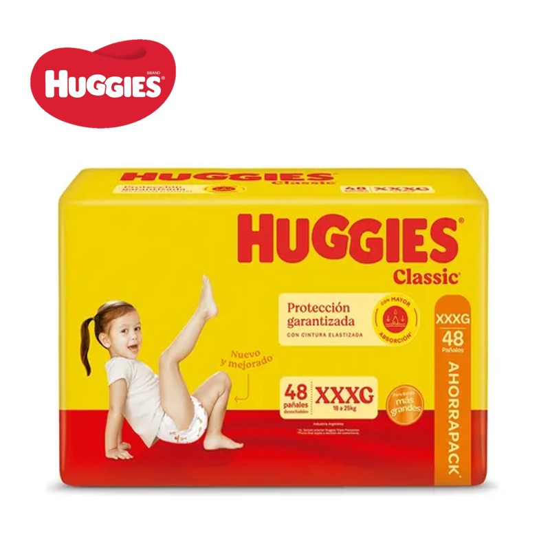 PAÑ HUGGIES CLASSIC XXXG 48 U (2 UXB)