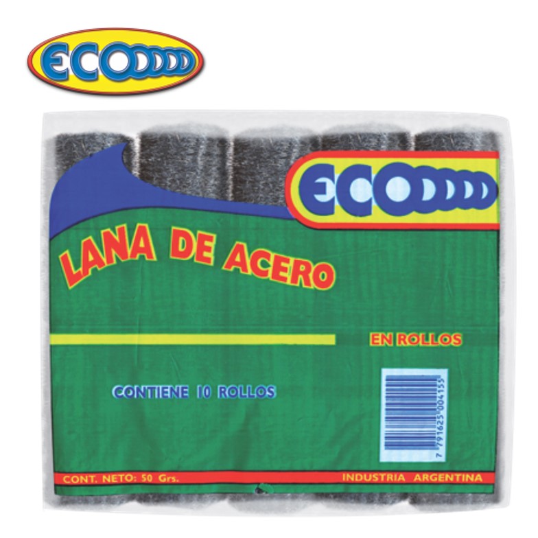 LANA DE ACERO ROLLITO ECO X 50G (20 UXB)
