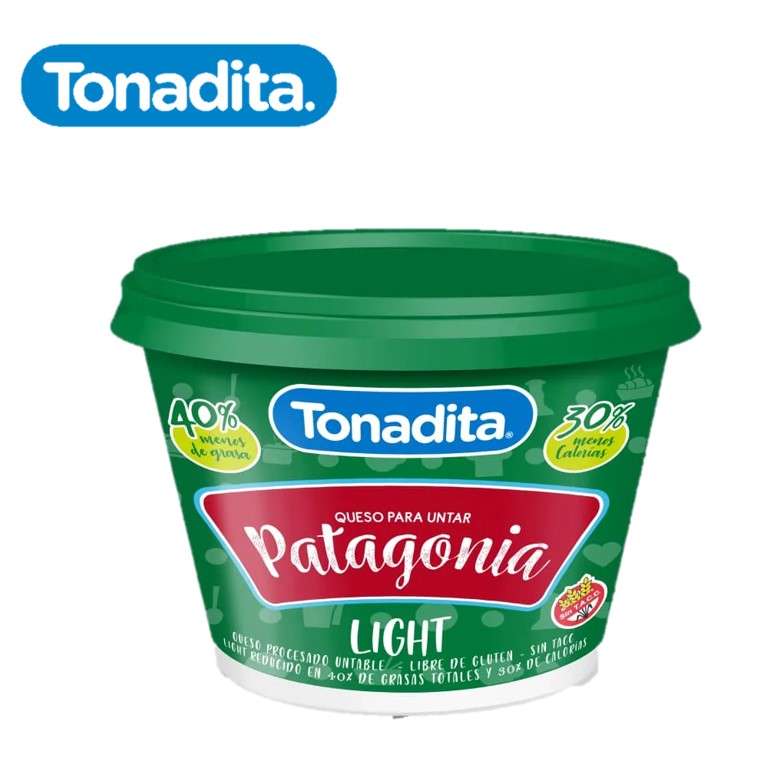 QUESO CREMA PATAGONIA 180 GR LIGHT (12XB)