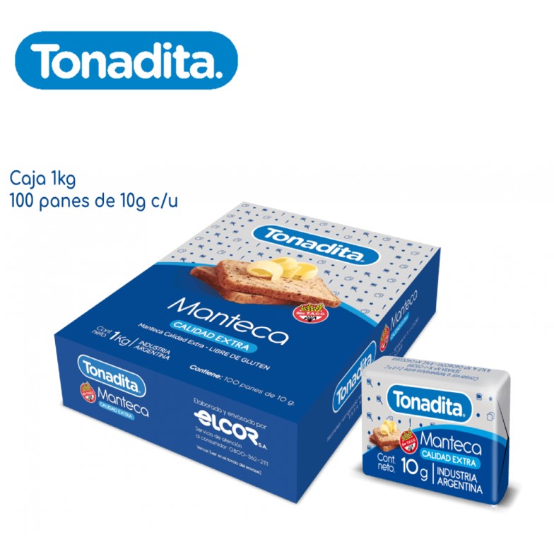 MANTECA TONADITA 100X10 GR (3XB) - imagen 2