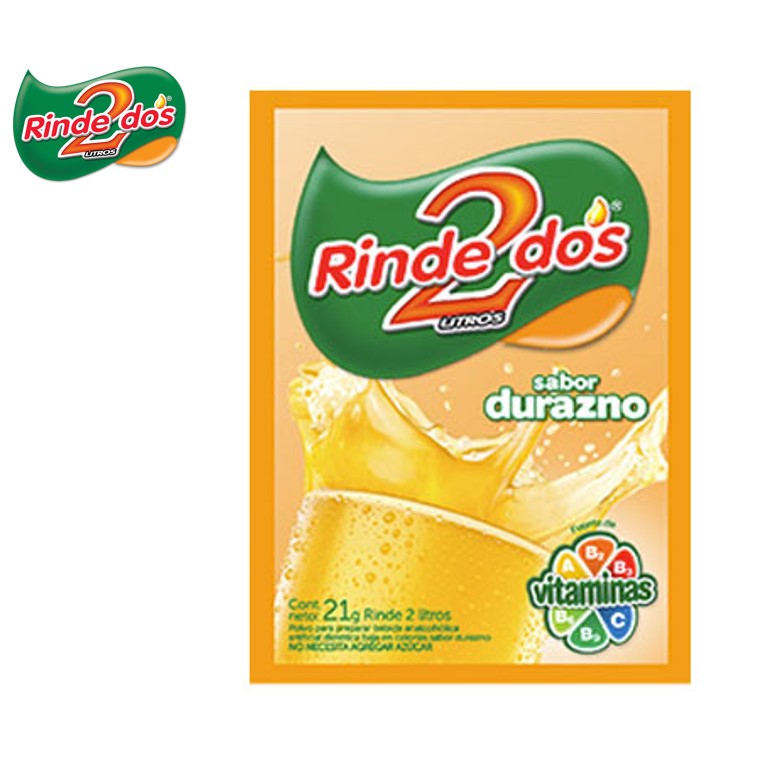 JUGO RINDE2 10 U DURAZNO (12XB)