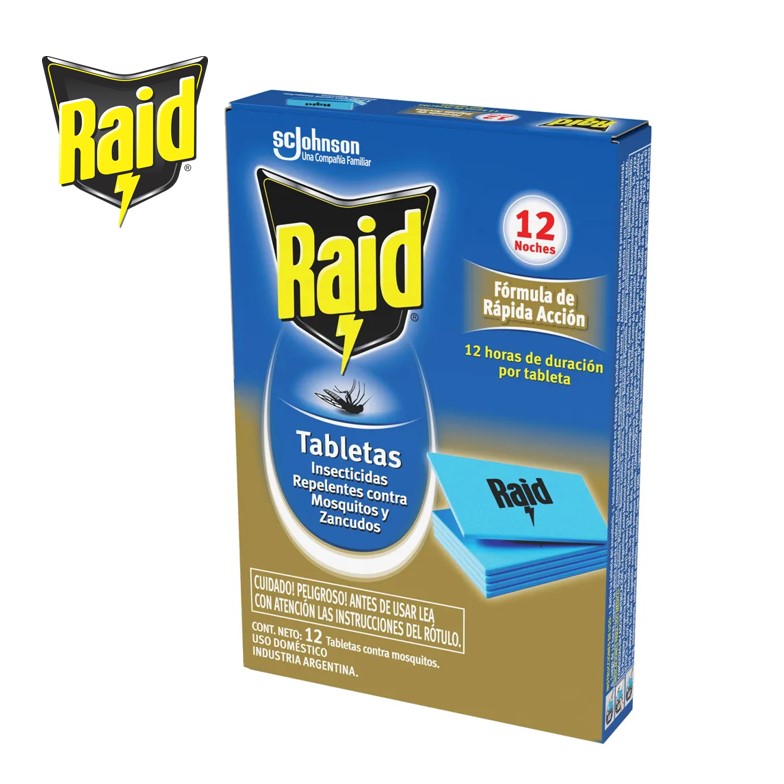 TABLETAS RAID X 12U (20XB)