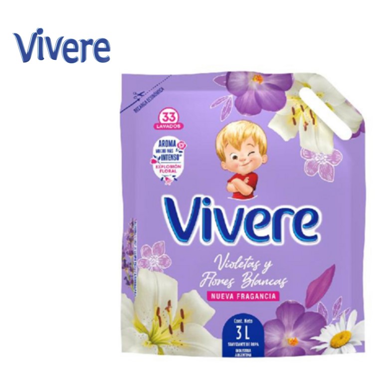 SUAV VIVERE 3 LTS FL VIOLETAS  DP (5XB)