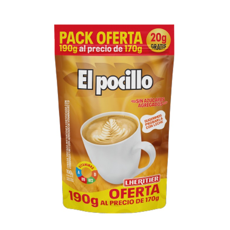 CEBADA EL POCILLO 190 GR FORT DP(12XB)