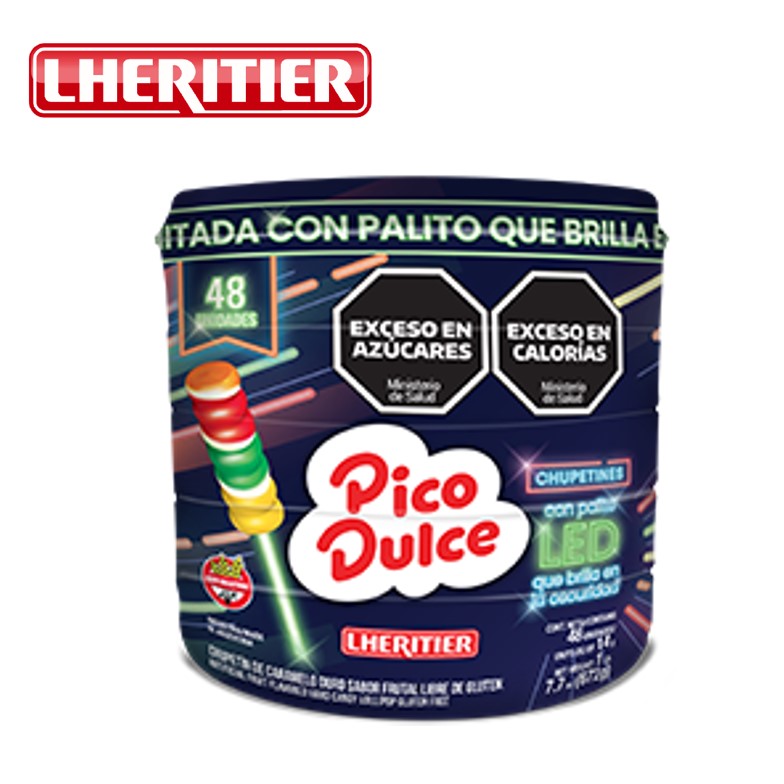 CHUPETIN PICO DULCE LED X 48U TARRO