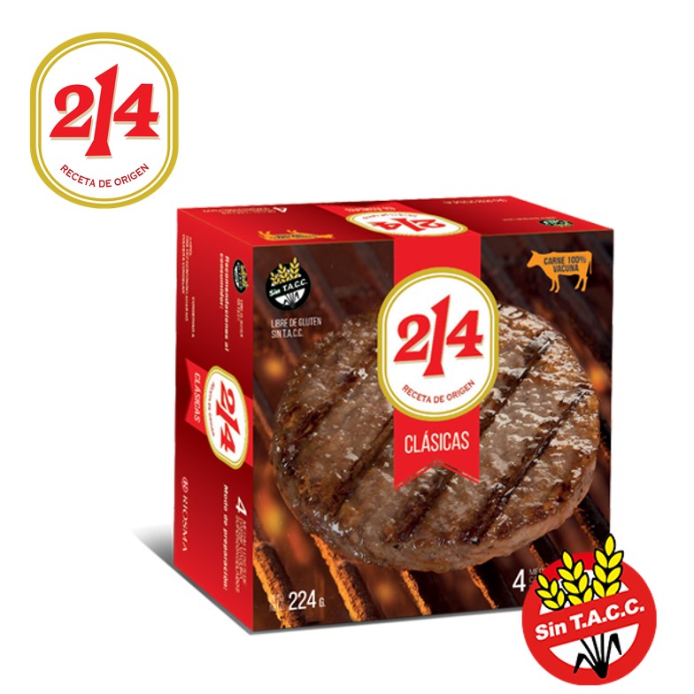 HAMBURGUESA 214 4 U CLASICA (24XB)