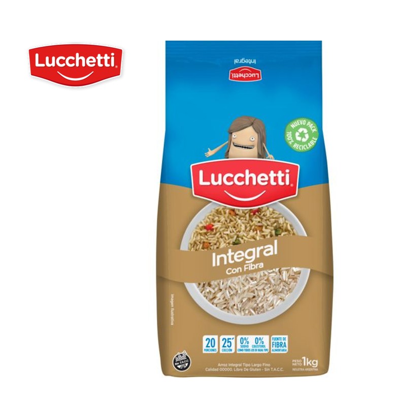 ARROZ LUCCHETTI INTEGRAL 1K (10XB)