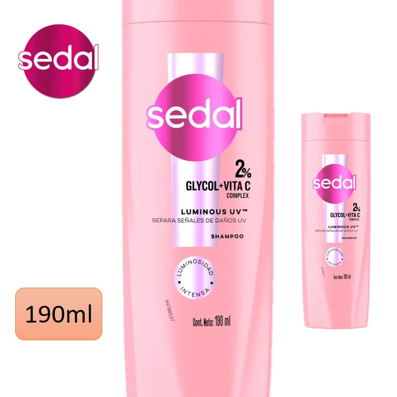 SHAMPOO SEDAL 190 ML BOMBA LUMINOUS (12XB)