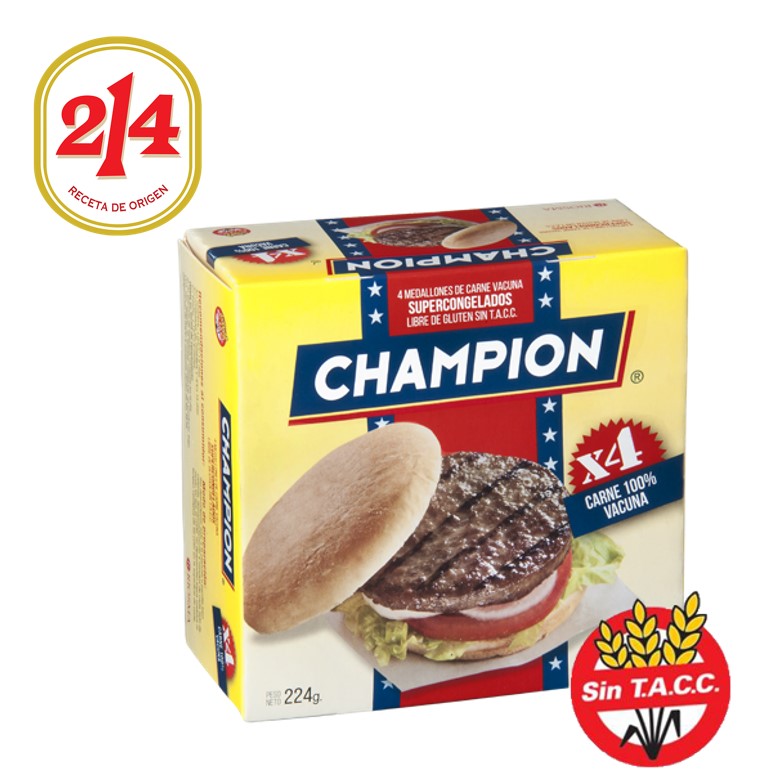 HAMBURGUESA CHAMPION 4 U (24XB)