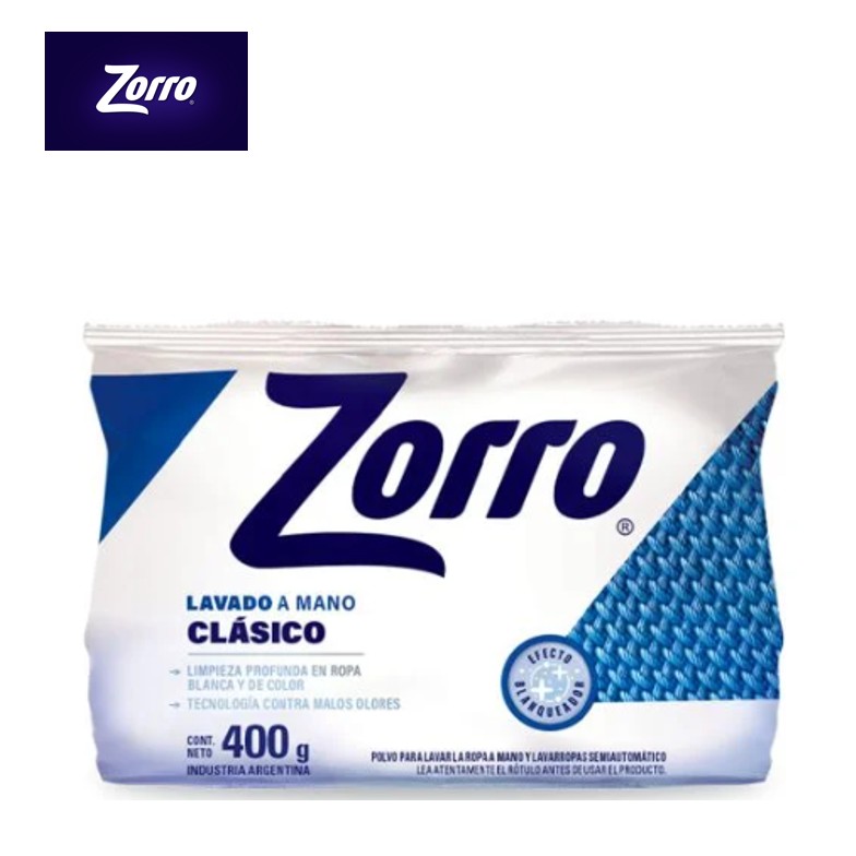 JABON PVO ZORRO CLASICO 400 GR MANO