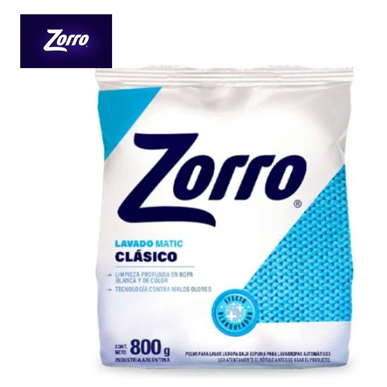 JABON PVO ZORRO CLASICO 800 GR MATIC