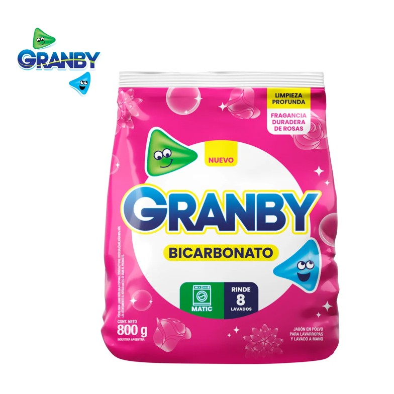 JABON PVO GRANBY MATIC 800G ROSAS