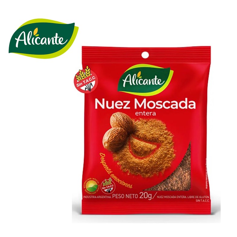 NUEZ MOSCADA ALICANTE 25 GR ENTER S/TAC (12XB)