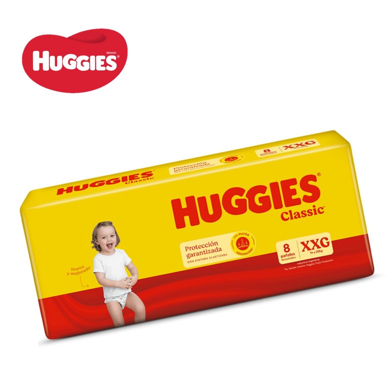 PAÑ HUGGIES CLASSIC 8  U XXG (12XB)