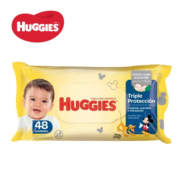 TOALLITAS HUM HUGGIES 48 U EFEC CLEANING (24XB)