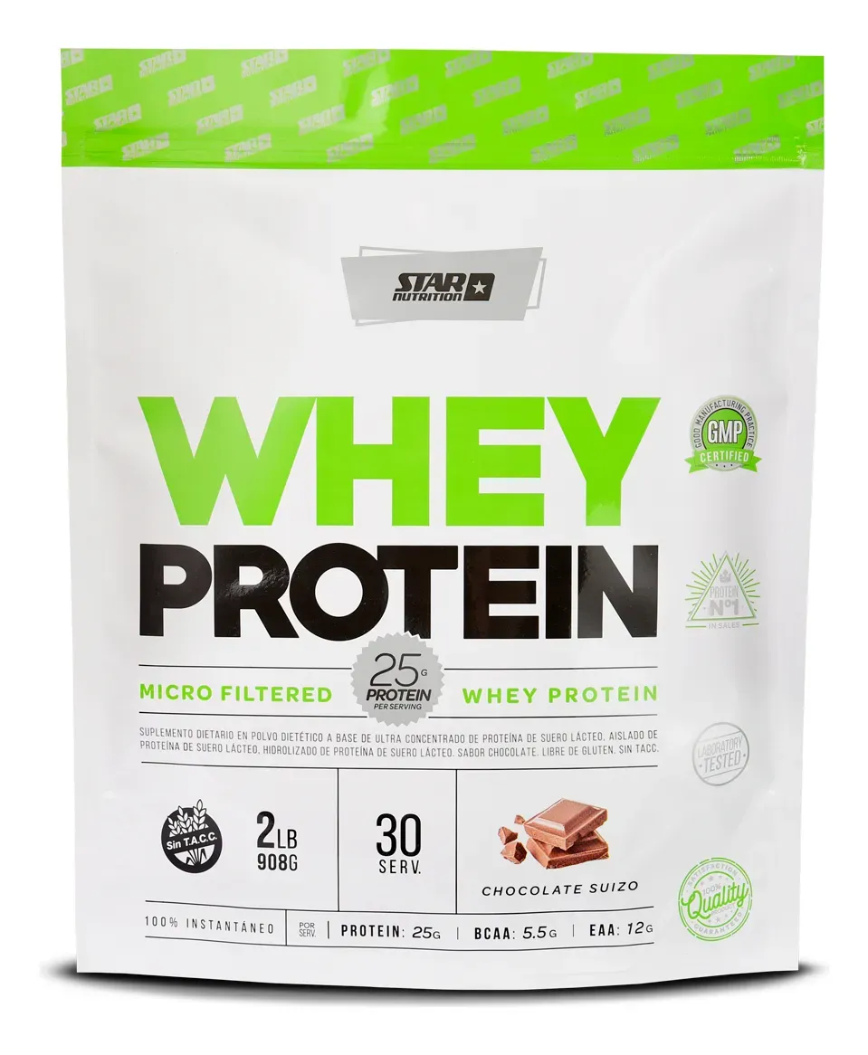 Whey Protein Doypack 2lbs - Star Nutrition (908 gr, Chocolate)