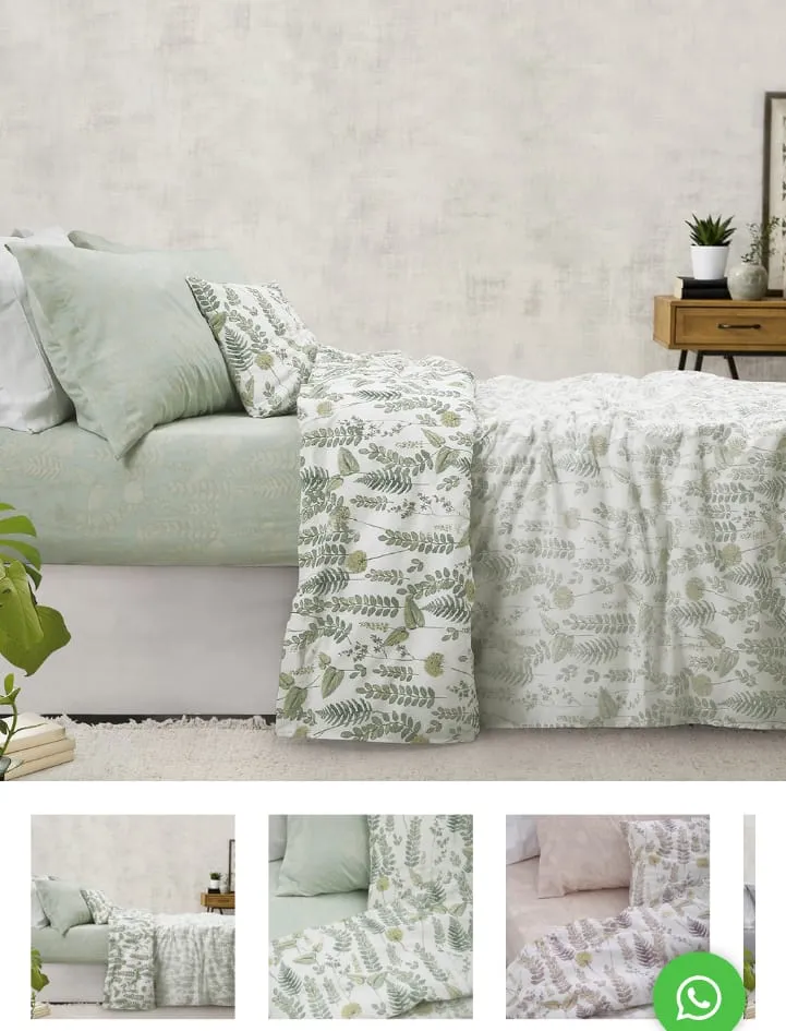 JUEGO DE SÁBANAS KING 144 HILOS 100 % ALGODÓN EXTRA SUAVE -PALETTE
