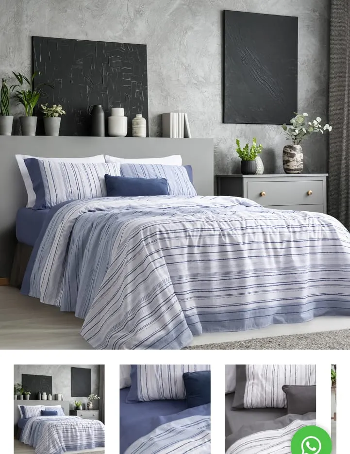 JUEGO DE SÁBANAS KING SIZE 180 HILOS ESTAMPADAS CON EMBOZO - PALETTE