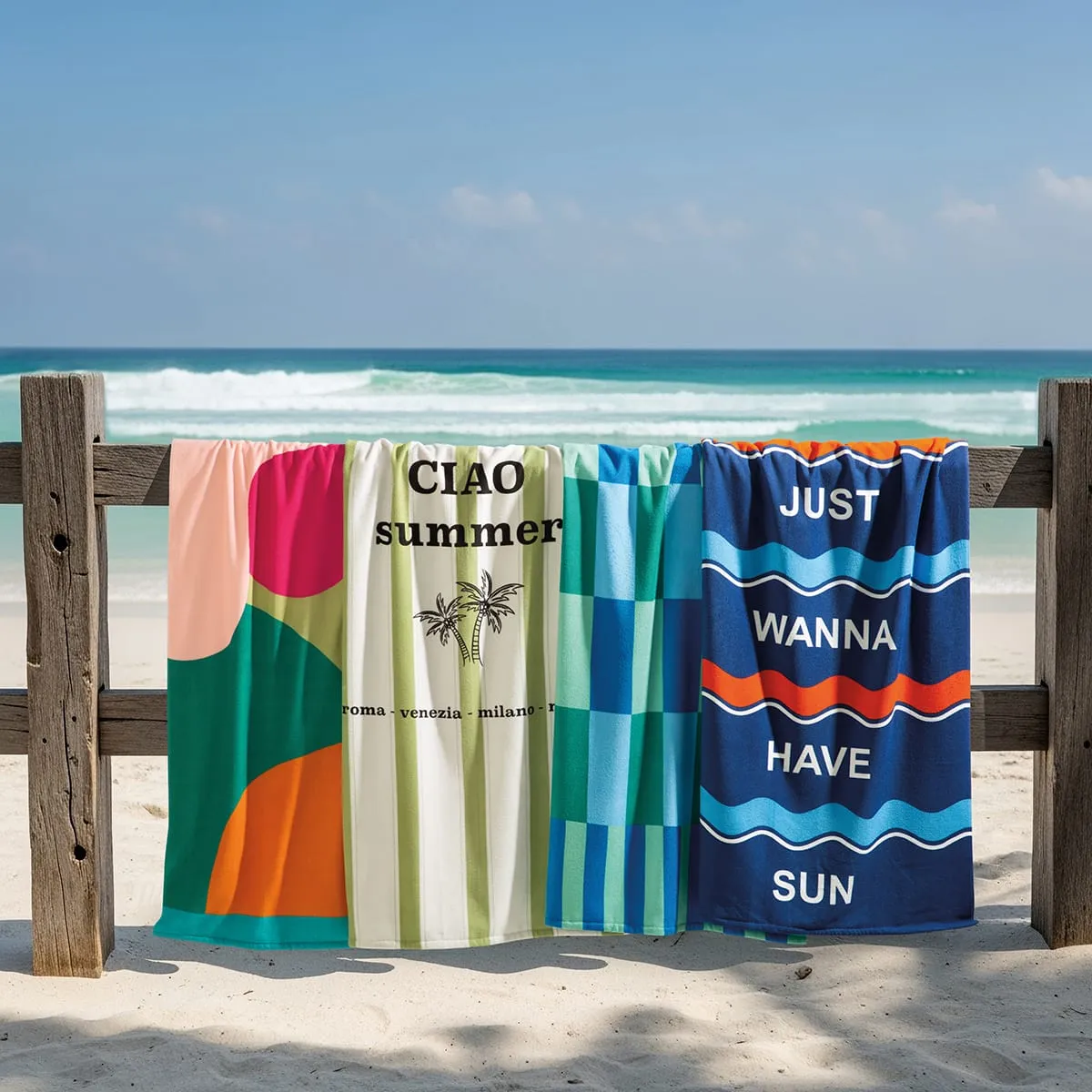 TOALLON PLAYERO ESTAMPADO 70 X 140 CM JEAN CARTIER 