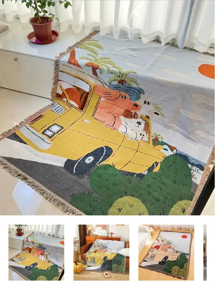 MANTA RUSTICA TRIP ( 130 X 160 CM )