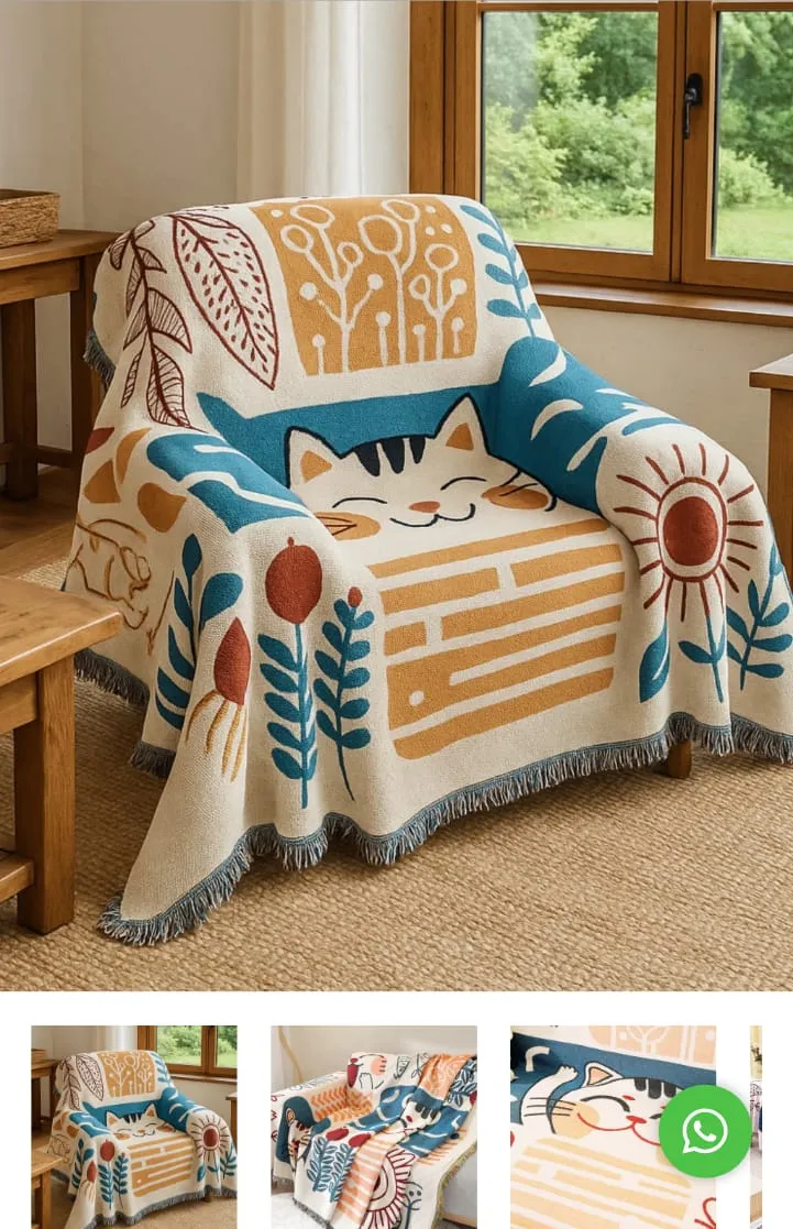 MANTA RUSTICA KATY ( 180 X 230 CM )